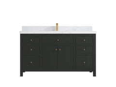 Sonoma 60 in W x 22 in D Free Standing Reeded Single Sink Bathroom Vanity - photo 24