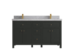 Sonoma 60 in W x 22 in D Free Standing Reeded Double Sink Bathroom Vanity - photo 30
