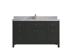 Sonoma 60 in W x 22 in D Free Standing Reeded Single Sink Bathroom Vanity - photo 25