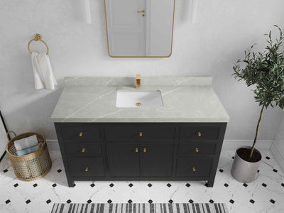 Sonoma 60 in W x 22 in D Free Standing Reeded Single Sink Bathroom Vanity