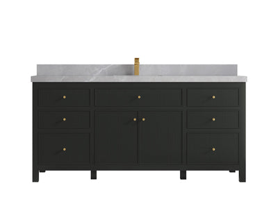 Sonoma 72 in W x 22 in D Free Standing Reeded Single Sink Bathroom Vanity