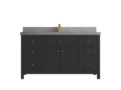 Sonoma 60 in W x 22 in D Free Standing Reeded Single Sink Bathroom Vanity