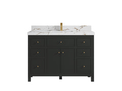 Sonoma 42 in W x 22 in D Free Standing Reeded Single Sink Bathroom Vanity - photo 21