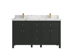 Sonoma 60 in W x 22 in D Free Standing Reeded Double Sink Bathroom Vanity - photo 34