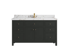 Sonoma 60 in W x 22 in D Free Standing Reeded Single Sink Bathroom Vanity - photo 27