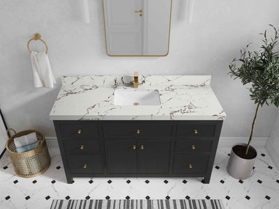Sonoma 60 in W x 22 in D Free Standing Reeded Single Sink Bathroom Vanity