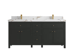 Sonoma 72 in W x 22 in D Free Standing Reeded Double Sink Bathroom Vanity - photo 21