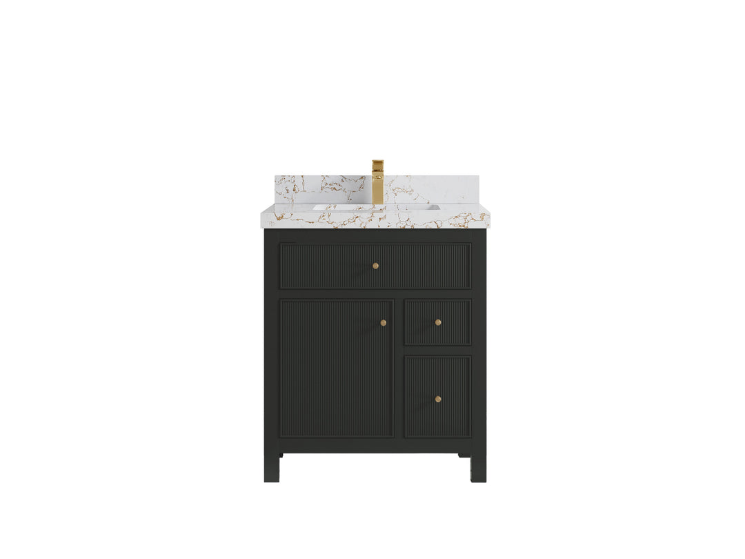 Sonoma 30 in W x 22 in D Reeded Free Standing Single Sink Bathroom Vanity blt
