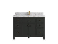 Sonoma 42 in W x 22 in D Free Standing Reeded Single Sink Bathroom Vanity - photo 22