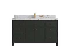 Sonoma 60 in W x 22 in D Free Standing Reeded Single Sink Bathroom Vanity - photo 28