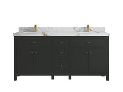 Sonoma 72 in W x 22 in D Free Standing Reeded Double Sink Bathroom Vanity - photo 22