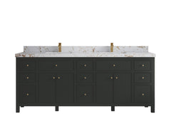 Sonoma 84 in W x 22 in D Free Standing Reeded Double Sink Bathroom Vanity - photo 41