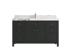 Sonoma 60 in W x 22 in D Free Standing Reeded Single Sink Bathroom Vanity - photo 29