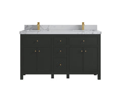 Sonoma 60 in W x 22 in D Free Standing Reeded Double Sink Bathroom Vanity - photo 40