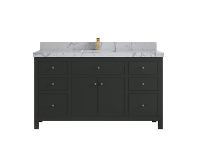 Sonoma 60 in W x 22 in D Free Standing Reeded Single Sink Bathroom Vanity