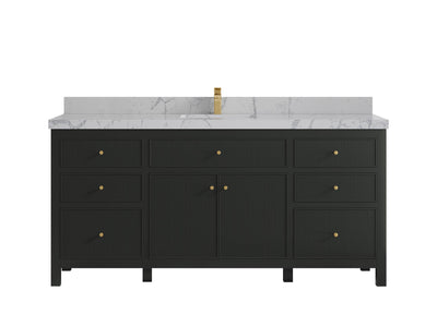 Sonoma 72 in W x 22 in D Free Standing Reeded Single Sink Bathroom Vanity