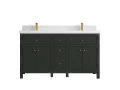 Sonoma 60 in W x 22 in D Free Standing Reeded Double Sink Bathroom Vanity - photo 42