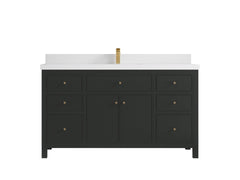 Sonoma 60 in W x 22 in D Free Standing Reeded Single Sink Bathroom Vanity - photo 31