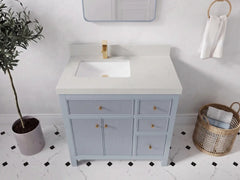 Sonoma 36 in. W x 22 in. D Left Offset Sink Bathroom Vanity - photo 28