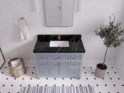 Sonoma 42 in W x 22 in D Free Standing Reeded Single Sink Bathroom Vanity