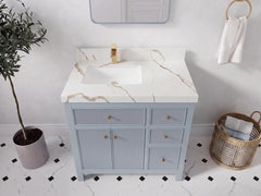Sonoma 36 in. W x 22 in. D Left Offset Sink Bathroom Vanity - photo 7