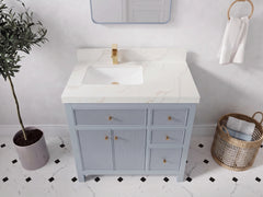 Sonoma 36 in. W x 22 in. D Left Offset Sink Bathroom Vanity - photo 11