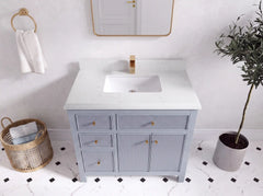 Sonoma 36 in. W x 22 in. D with Center Sink Bathroom Vanity - photo 15