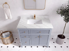 Sonoma 36 in. W x 22 in. D with Center Sink Bathroom Vanity - photo 16