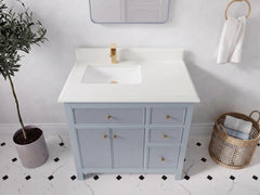 Sonoma 36 in. W x 22 in. D Left Offset Sink Bathroom Vanity - photo 16