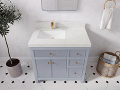 Sonoma 36 in. W x 22 in. D Left Offset Sink Bathroom Vanity - photo 18