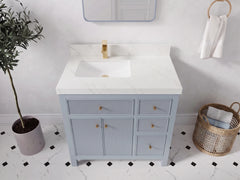 Sonoma 36 in. W x 22 in. D Left Offset Sink Bathroom Vanity - photo 20
