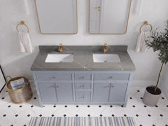Sonoma 60 in W x 22 in D Free Standing Reeded Double Sink Bathroom Vanity - photo 28