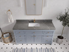 Sonoma 60 in W x 22 in D Free Standing Reeded Single Sink Bathroom Vanity - photo 22