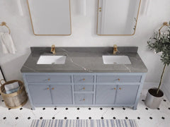 Sonoma 72 in W x 22 in D Free Standing Reeded Double Sink Bathroom Vanity - photo 23