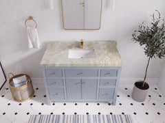 Sonoma 48 in W x 22 in D Free Standing Reeded Single Sink Bathroom Vanity - photo 30