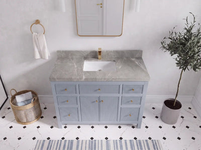 Sonoma 48 in W x 22 in D Free Standing Reeded Single Sink Bathroom Vanity