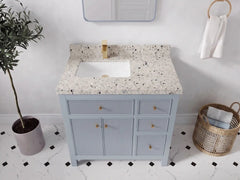 Sonoma 36 in. W x 22 in. D Left Offset Sink Bathroom Vanity - photo 27