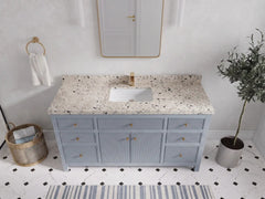 Sonoma 60 in W x 22 in D Free Standing Reeded Single Sink Bathroom Vanity - photo 27
