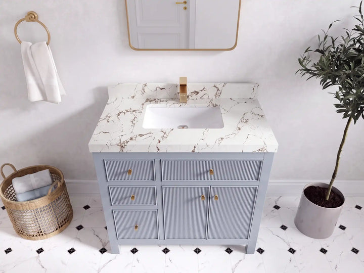 Sonoma 36 in. W x 22 in. D with Center Sink Bathroom Vanity - photo 24