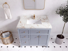 Sonoma 36 in. W x 22 in. D with Center Sink Bathroom Vanity - photo 25