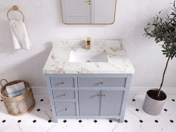 Sonoma 36 in. W x 22 in. D with Center Sink Bathroom Vanity - photo 25
