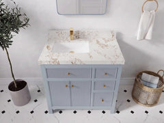 Sonoma 36 in. W x 22 in. D Left Offset Sink Bathroom Vanity - photo 25