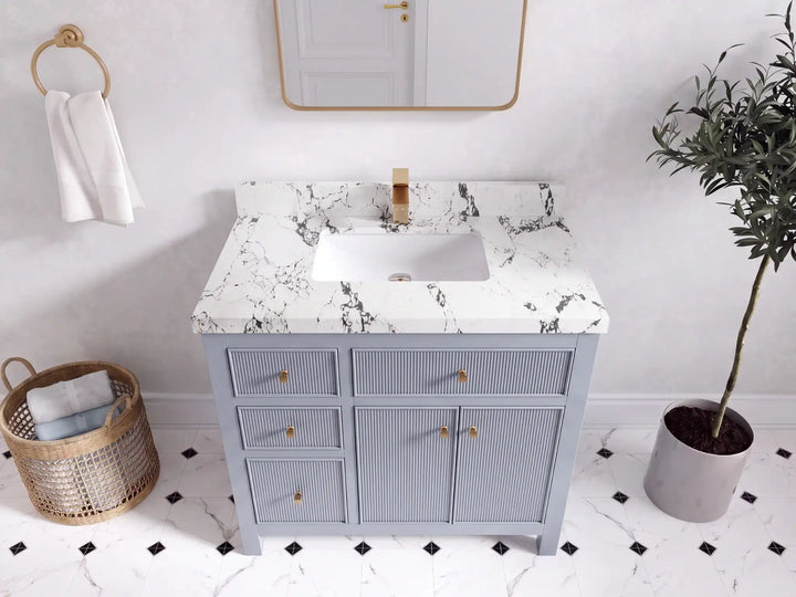 Sonoma 36 in. W x 22 in. D with Center Sink Bathroom Vanity - photo 26