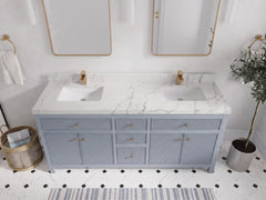 Sonoma 72 in W x 22 in D Free Standing Reeded Double Sink Bathroom Vanity - photo 24