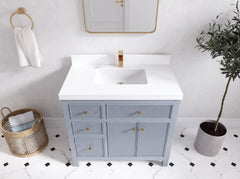 Sonoma 36 in. W x 22 in. D with Center Sink Bathroom Vanity - photo 4