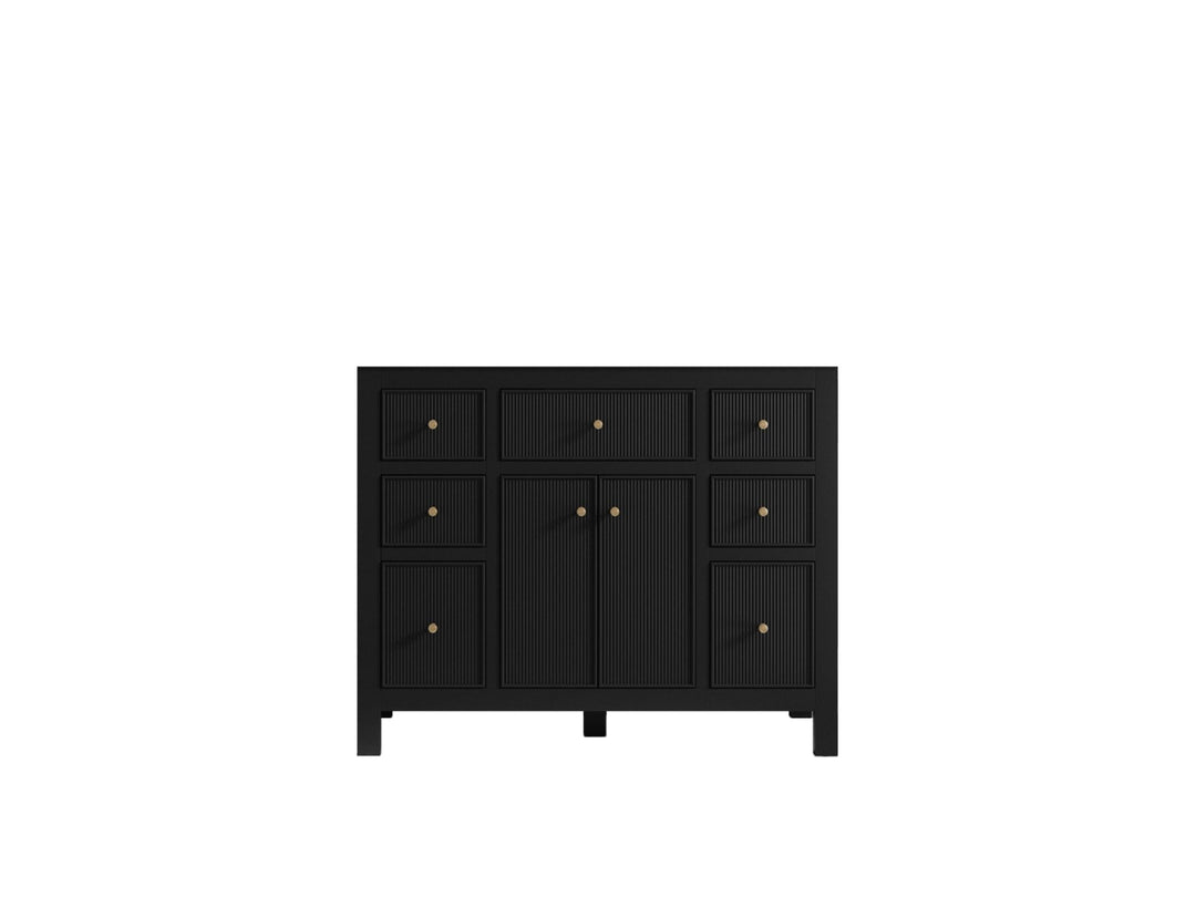 Sonoma 42 in. W x 22 in. D Single Sink Bathroom Vanity in Black with countertop - Cabinet Only