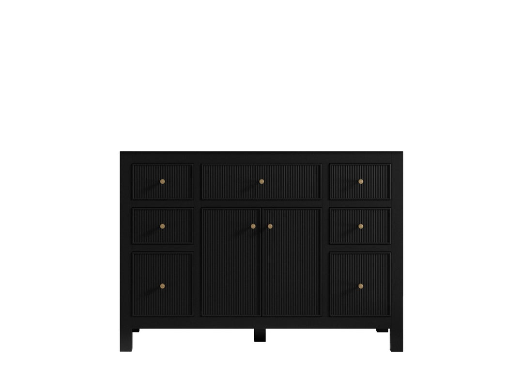 Sonoma 48 in. W x 22 in. D Single Sink Bathroom Vanity in Black with countertop - Cabinet Only