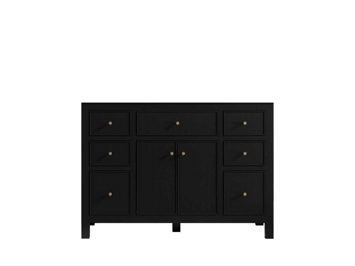 Sonoma 48 in. W x 22 in. D Single Sink Bathroom Vanity in Black with countertop - Cabinet Only