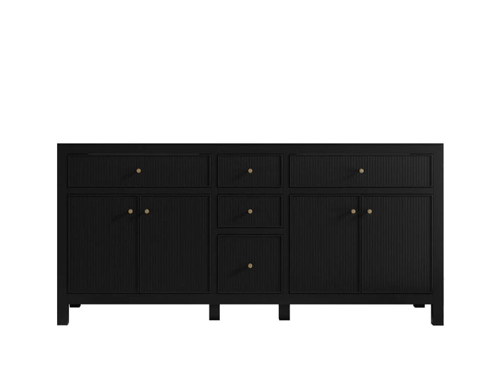 Sonoma 72 in W x 22 in D Free Standing Reeded Double Sink Bathroom Vanity - photo 7