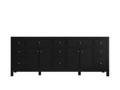 Sonoma 84 in W x 22 in D Free Standing Reeded Double Sink Bathroom Vanity - photo 7